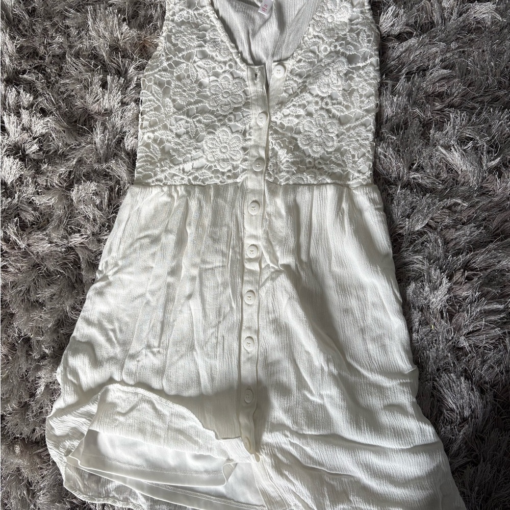 Xhilaration White Lace Midi Dress